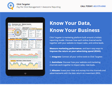 Tablet Screenshot of clicktargeter.com
